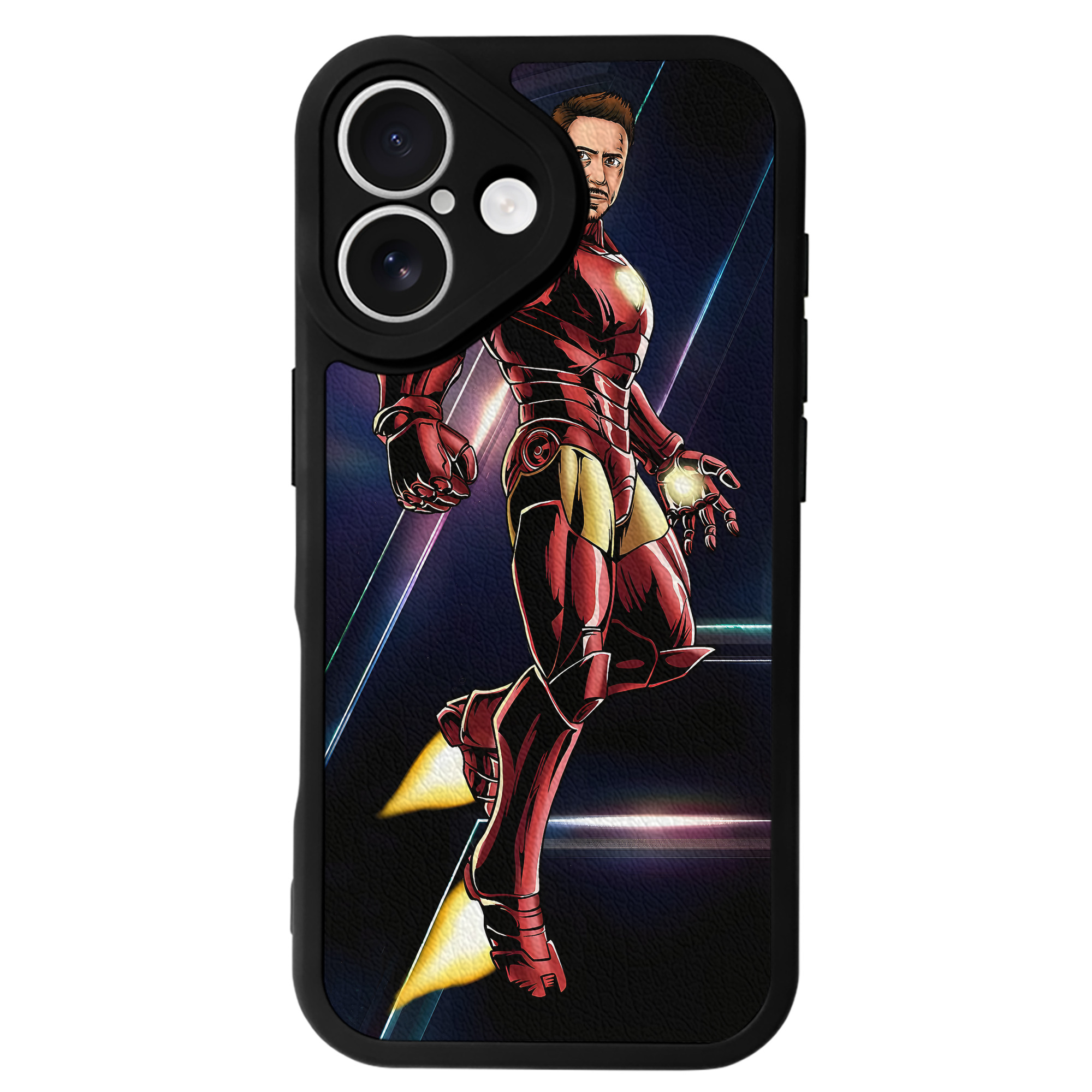 （画像用） アベンジャーズ The Avengers 【iPhone 16シリーズ対応】シリコンスマホケース（レザー調） 材質：シリコン